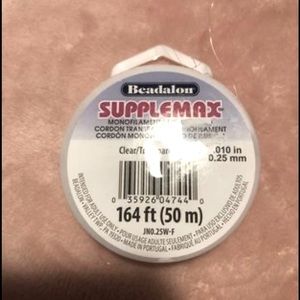 Plastic Spool - Clear Bead Lace Cord for Crafts